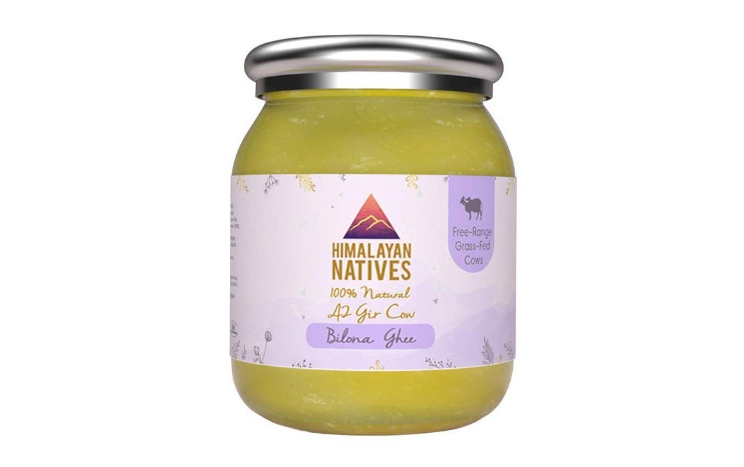 Himalayan Natives 100% Natural A2 Gir Cow Bilona Ghee   Glass Jar  250 millilitre
